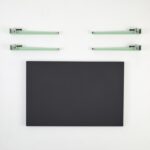 Τραπέζι σαλονιού Neda ανθρακί μελαμίνη πράσινο μεταλλικά πόδια 90x60x45εκ ed15965 - Image 4