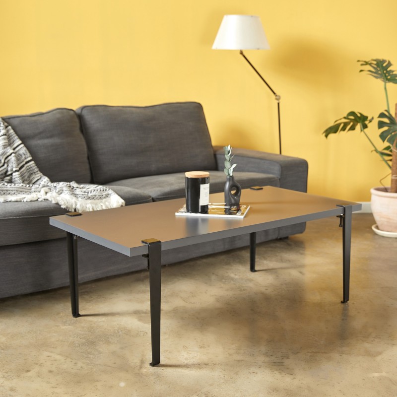 15978_0-800x800 Τραπέζι σαλονιού Fonissa ανθρακί μελαμίνη μεταλλικά πόδια μαύρα 120x60x45εκ ed15978 - Image 1