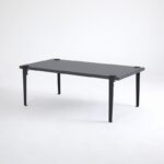 Τραπέζι σαλονιού Fonissa ανθρακί μελαμίνη μεταλλικά πόδια μαύρα 120x60x45εκ ed15978 - Image 5