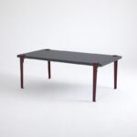 Τραπέζι σαλονιού Fonissa ανθρακί μελαμίνη μεταλλικά πόδια κόκκινα 120x60x45εκ ed15979 - Image 5