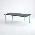 Τραπέζι σαλονιού Fonissa ανθρακί μελαμίνη μεταλλικά πόδια πράσινα 120x60x45εκ ed15980 - Image 5