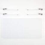 Τραπέζι σαλονιού Fonissa άσπρο μελαμίνη μεταλλικά πόδια άσπρα 120x60x45εκ ed15983 - Image 4