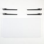 Τραπέζι σαλονιού Fonissa άσπρο μελαμίνη μεταλλικά πόδια μαύρα 120x60x45εκ ed15984 - Image 4