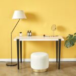 Τουαλέτα κρεβατοκάμαρας Elaea άσπρο μαύρο χρώμα 90x45x75cm ed15999