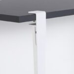 Τραπεζαρία Eurotas ανθρακί άσπρο μελαμίνη 120x60x75εκ ed16009 - Image 3