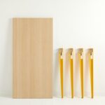 Τραπεζαρία Eurotas ανοιχτό καρυδί κίτρινο μελαμίνη 120x60x75εκ ed16020 - Image 4