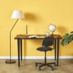 Γραφείο Eridanos ανθρακί μαύρη μελαμίνη 120x60x75cm ed16021