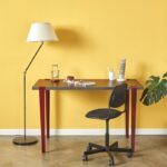 Γραφείο Eridanos ανθρακί Burgundy 120x60x75cm ed16022