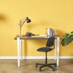 Γραφείο Eridanos ανθρακί λευκή μελαμίνη 120x60x75cm ed16024