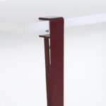 Γραφείο Eridanos λευκή Burgundy μελαμίνη 120x60x75cm ed16028 - Image 3