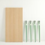 Γραφείο Eridanos ξύλινo mint πράσινο χρώμα μελαμίνη 120x60x75cm ed16033 - Image 4