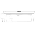 Κονσόλα Semplice plus χρώμα Atlantic Pine 139x43 3x83 6cm ed1603 - Image 2