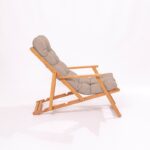 Καρέκλα κήπου My πτυσσόμενη καφέ 66x48x110cm ed16057 - Image 5