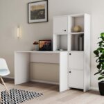 Γραφείο Vorrei plus λευκό χρώμα μελαμίνη 156 8x51 5x146 8cm ed16079