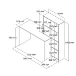 Γραφείο Vorrei plus λευκό χρώμα μελαμίνη 156 8x51 5x146 8cm ed16079 - Image 2