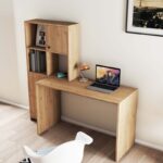 Γραφείο Vorrei plus oak χρώμα μελαμίνη 156 8x51 5x146 8cm ed16080 - Image 4