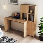 Γραφείο Vorrei plus oak χρώμα μελαμίνη 156 8x51 5x146 8cm ed16081 - Image 4