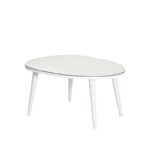 Τραπέζι σαλονιού Gusto άσπρο μελαμίνη επιφάνεια γυαλί 75x55x38εκ ed16089 - Image 3