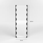 Καθρέφτης Melodi μαύρο μέταλλο 50x140cm ed16091 - Image 2