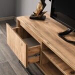 Έπιπλο τηλεόρασης Belinda atlantic pine μαύρο μελαμίνης 140x40x50 ed160 - Image 5