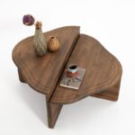 Τραπεζάκια σαλονιού Alto καρυδί χρώμα ξύλο 90x45x40cm ed16102 - Image 5