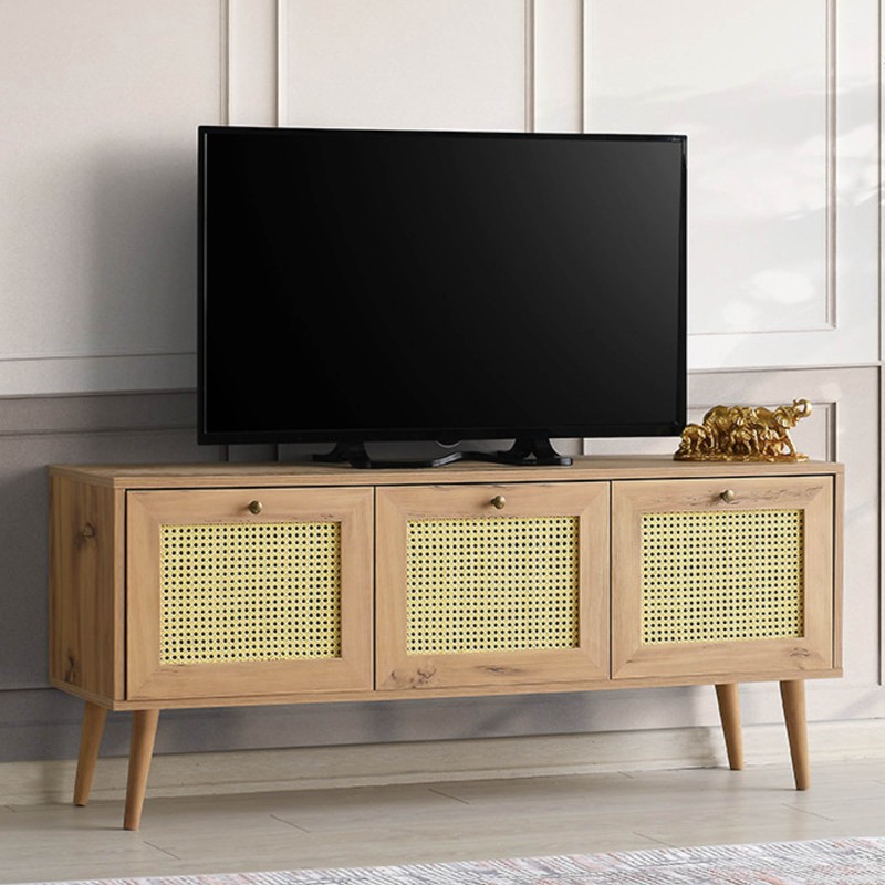 1612_0-800x800 Έπιπλο TV Frosinone oak χρώμα μελαμίνη 140x40x60cm ed1612 - Image 1