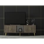 Έπιπλο τηλεόρασης Κey καρυδί 120x45x30cm ed16166