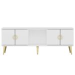 Έπιπλο τηλεόρασης Κey λευκό 120x45x30cm ed16167 - Image 3