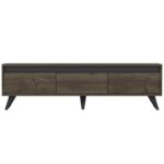 Έπιπλο τηλεόρασης Century καρυδί χρώμα 150x45x30cm ed16175 - Image 2