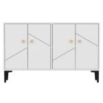 Μπουφέ Caro λευκό 120x75x30cm ed16184 - Image 2