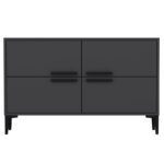 Μπουφέ Caro ανθρακί 120x75x30cm ed16184 - Image 3