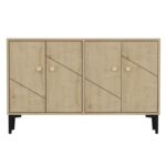 Μπουφέ Myria Sapphire Oak 120x75x30cm ed16189 - Image 3