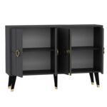 Μπουφέ Aquila ανθρακί χρώμα 120x30x80cm ed16206 - Image 5