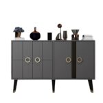 Μπουφέ Aquila ανθρακί χρώμα 120x30x80cm ed16206 - Image 4