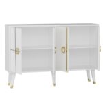 Μπουφέ Aquila λευκό χρώμα 120x30x80cm ed16207 - Image 4