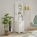 Έπιπλο εισόδου ραφιέρα Anna λευκό 29 6x21 6x134 6cm ed16214