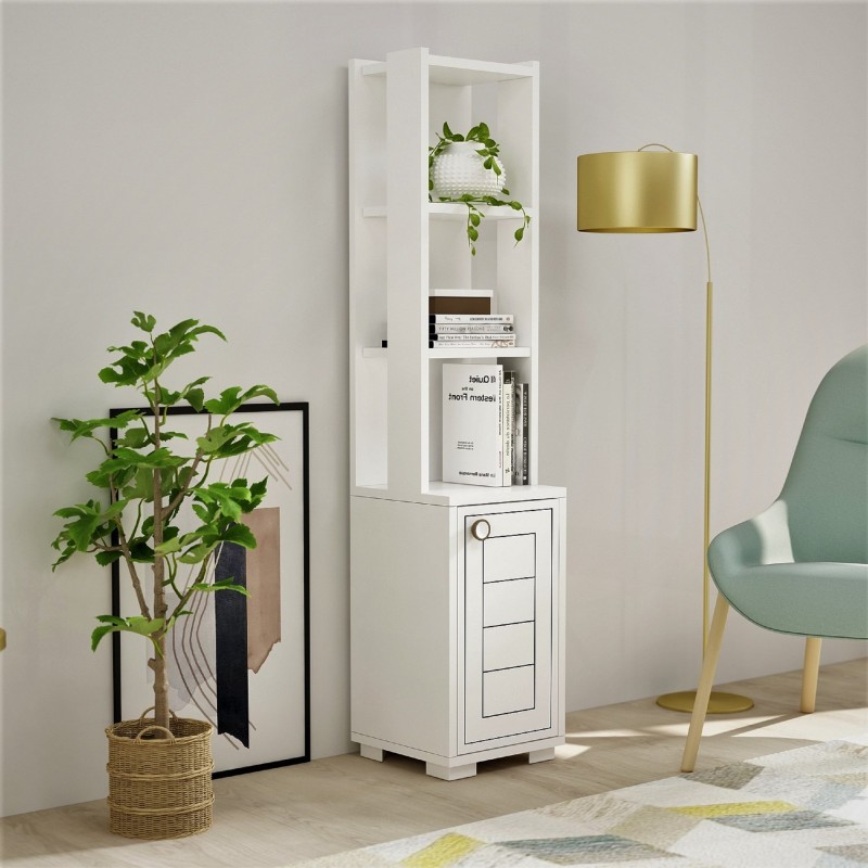 16214_0-800x800 Έπιπλο εισόδου ραφιέρα Anna λευκό 29 6x21 6x134 6cm ed16214 - Image 1