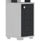 Έπιπλο εισόδου ραφιέρα Anna λευκό ανθρακί 29 6x21 6x134 6cm ed16215 - Image 3