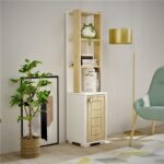 Έπιπλο εισόδου ραφιέρα Anna λευκό Sapphire Oak 29 6x21 6x134 6cm ed16217