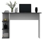 Γραφείο Nuovo ανθρακί λευκό 110x45x71 8cm μελαμίνη ed16219 - Image 5