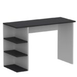 Γραφείο Nuovo ανθρακί λευκό 110x45x71 8cm μελαμίνη ed16219 - Image 3