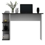 Γραφείο Nuovo μαύρο λευκό 110x45x71 8cm μελαμίνη ed16220 - Image 4