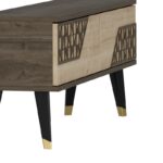 Έπιπλο τηλεόρασης Toronto καρυδί Sapphire Oak 120x29 6x45 2cm ed16226 - Image 3