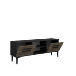 Έπιπλο τηλεόρασης View μαύρο καρυδί 120x29 6x48 2cm ed16228 - Image 3