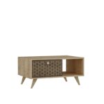 Τραπέζι σαλονιού Newyork Sapphire Oak μελαμίνη 90x60x45εκ ed16232 - Image 2