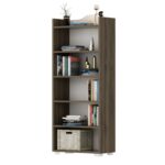 Βιβλιοθήκη Wise καρυδί μελαμίνη 60x30x160εκ ed16235 - Image 4