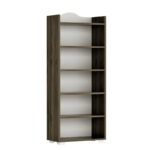 Βιβλιοθήκη Wise καρυδί μελαμίνη 60x30x160εκ ed16235 - Image 3