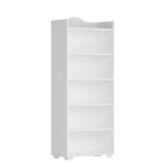 Βιβλιοθήκη Wise άσπρο μελαμίνη 60x30x160εκ ed16236 - Image 3