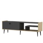 Έπιπλο τηλεόρασης Rio ανθρακί Sapphire Oak 150x35x46cm ed16242 - Image 5