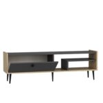Έπιπλο τηλεόρασης Rio ανθρακί Sapphire Oak 150x35x46cm ed16242 - Image 4